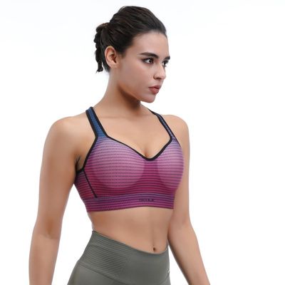 Σπορ γιόγκα σουτιέν Seamless Racerback &amp; Keyhole στο πίσω μέρος για την ροή του αέρα
