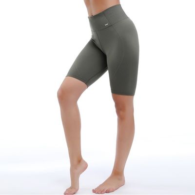 Υψηλή μέση Γιόγκα Shorts Για Γυναίκες Χωρίς πλευρικά ράμματα