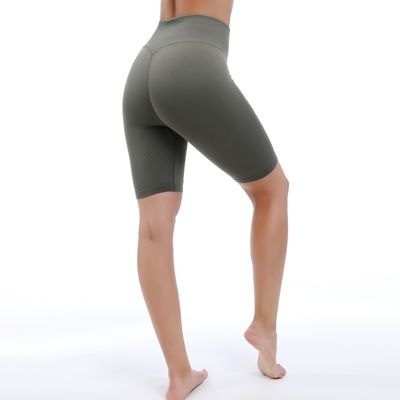 Υψηλή μέση Γιόγκα Shorts Για Γυναίκες Χωρίς πλευρικά ράμματα